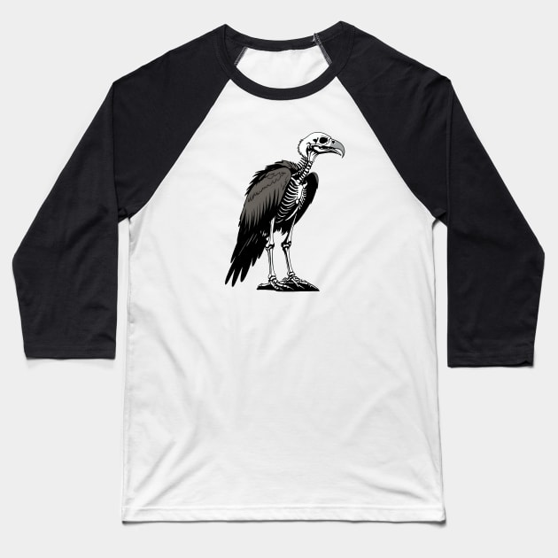 Vegan Vulture Baseball T-Shirt by L'Appel du Vide Designs by Danielle Canonico